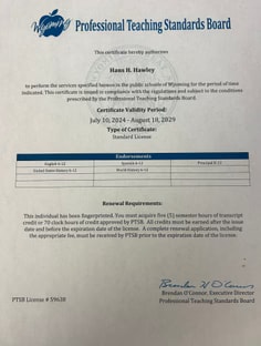 Profile photo of Hans Hawley, undefined tutor at Wiingy