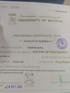 Profile photo of Dr. Theertha Nair A, undefined tutor at Wiingy