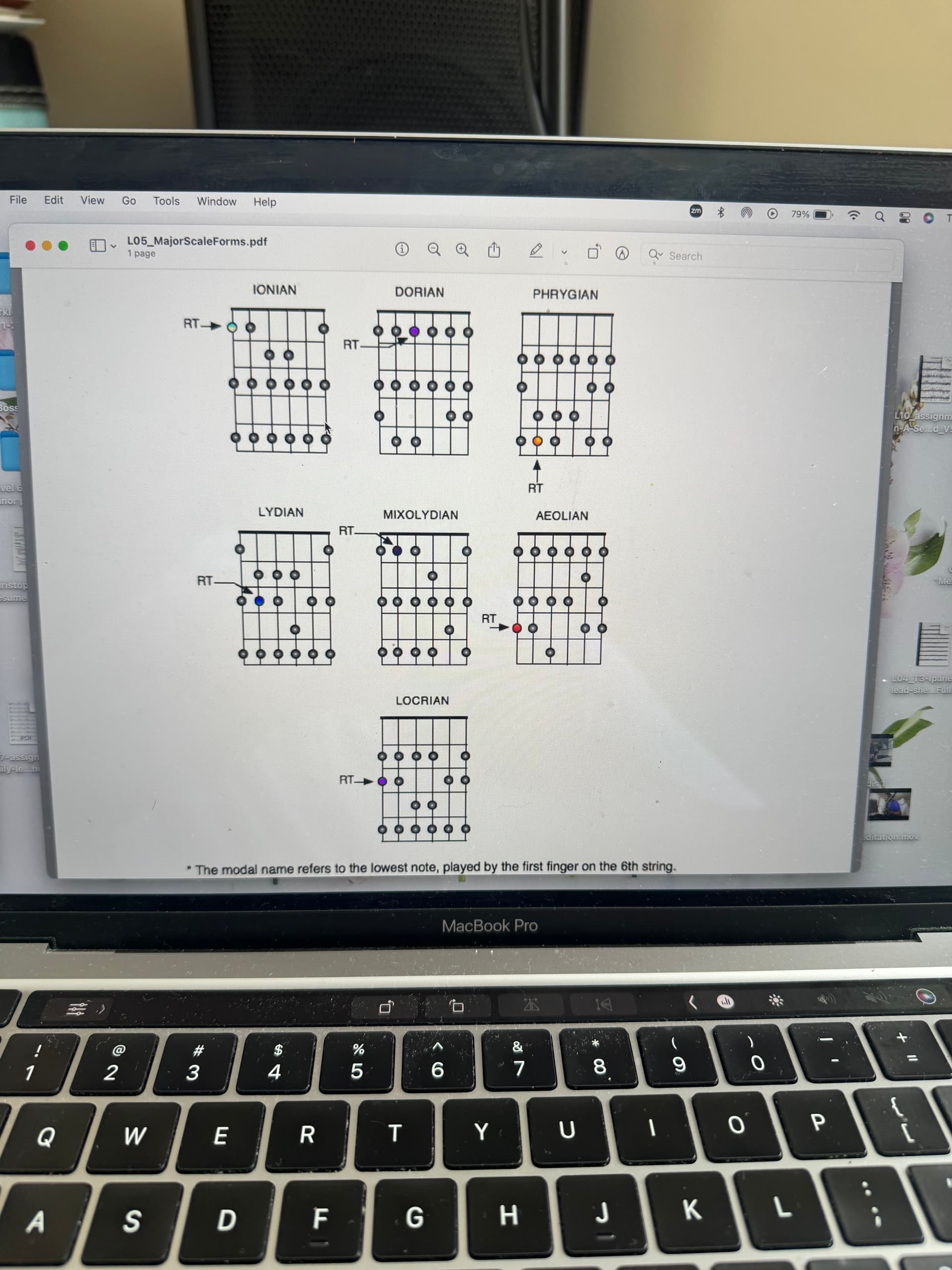 Digital pen-tab teaching notes by Christopher