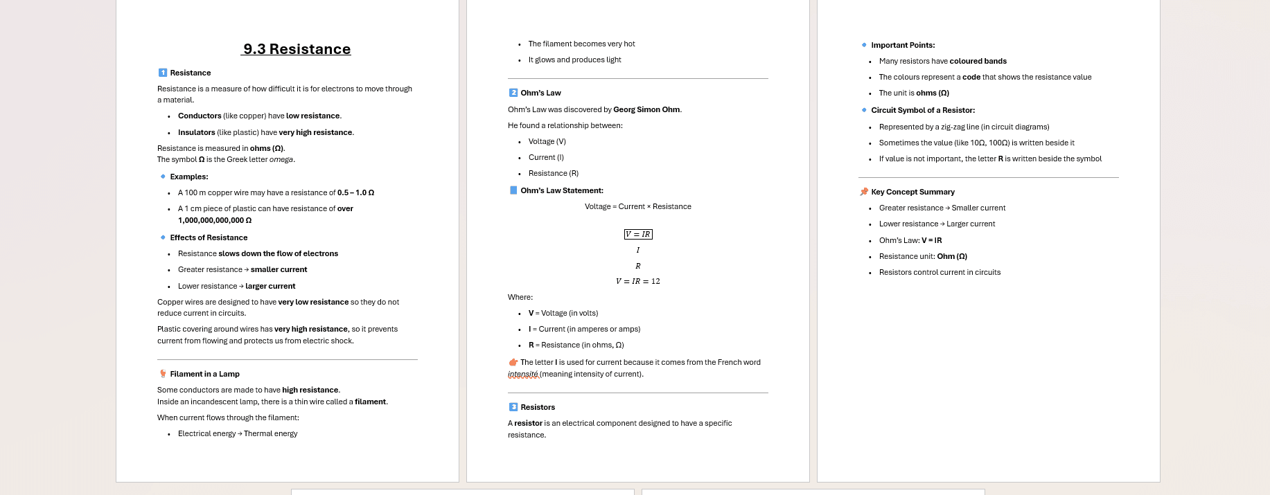 Physics learning materials by Akshita