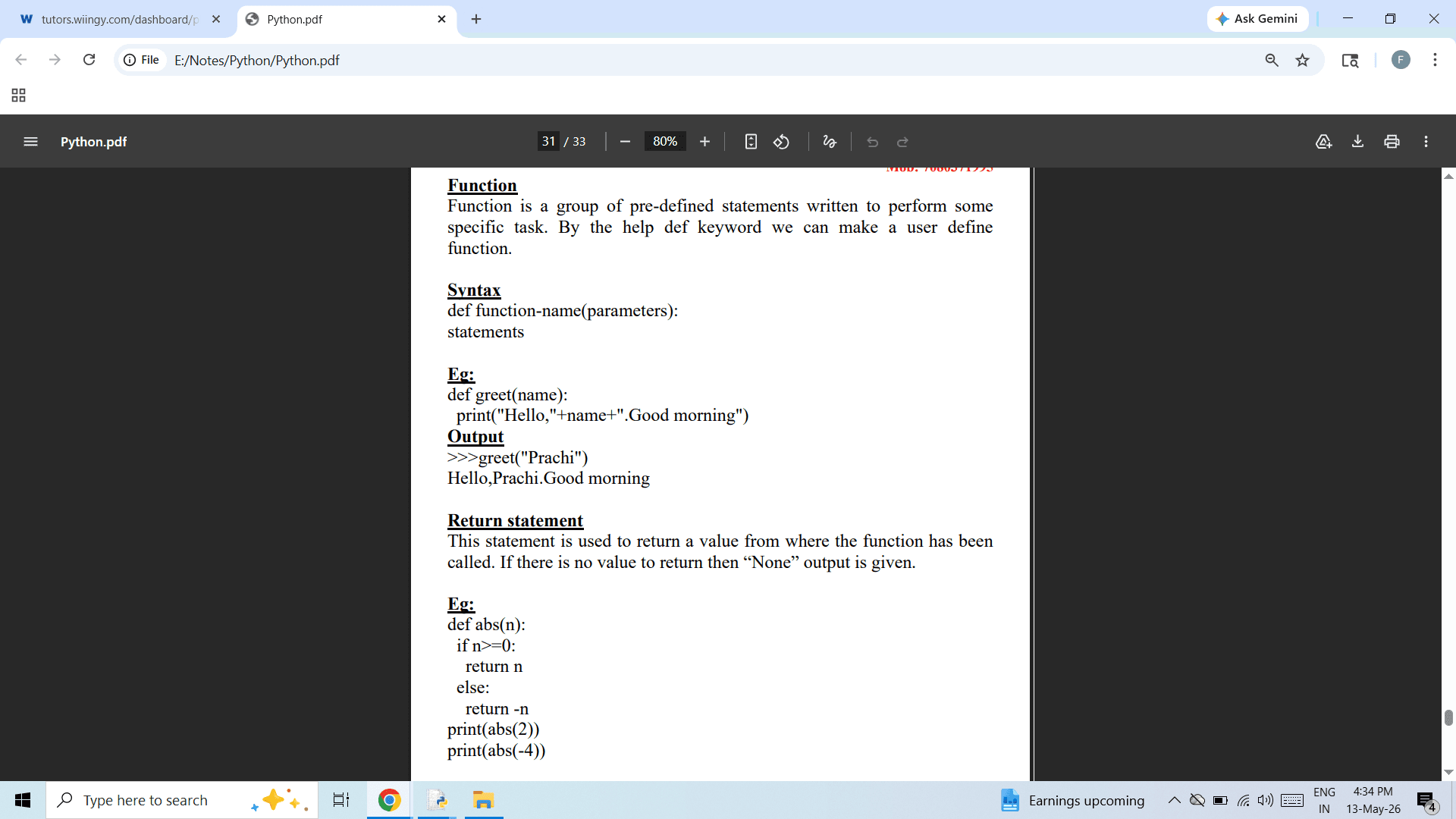 Computer Science learning materials by Faizul