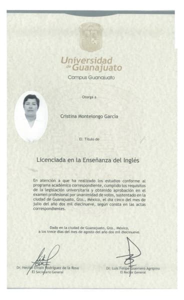 Cristina graduated from Universidad UNIR