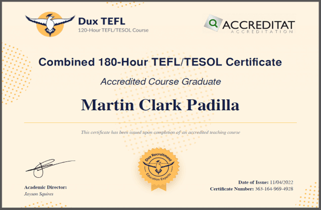 Martin Clark graduated from De Los Santos STI College, INC