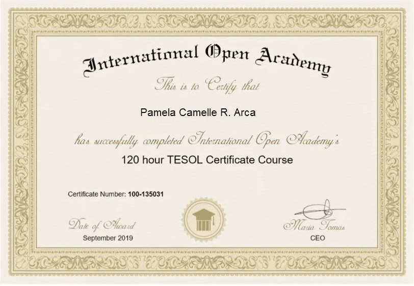 Pamela Camelle graduated from Univiersity of Negros Occidental - Recoletos