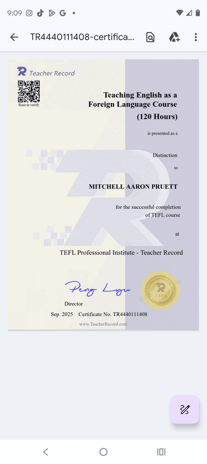 Mitchell graduated from Private