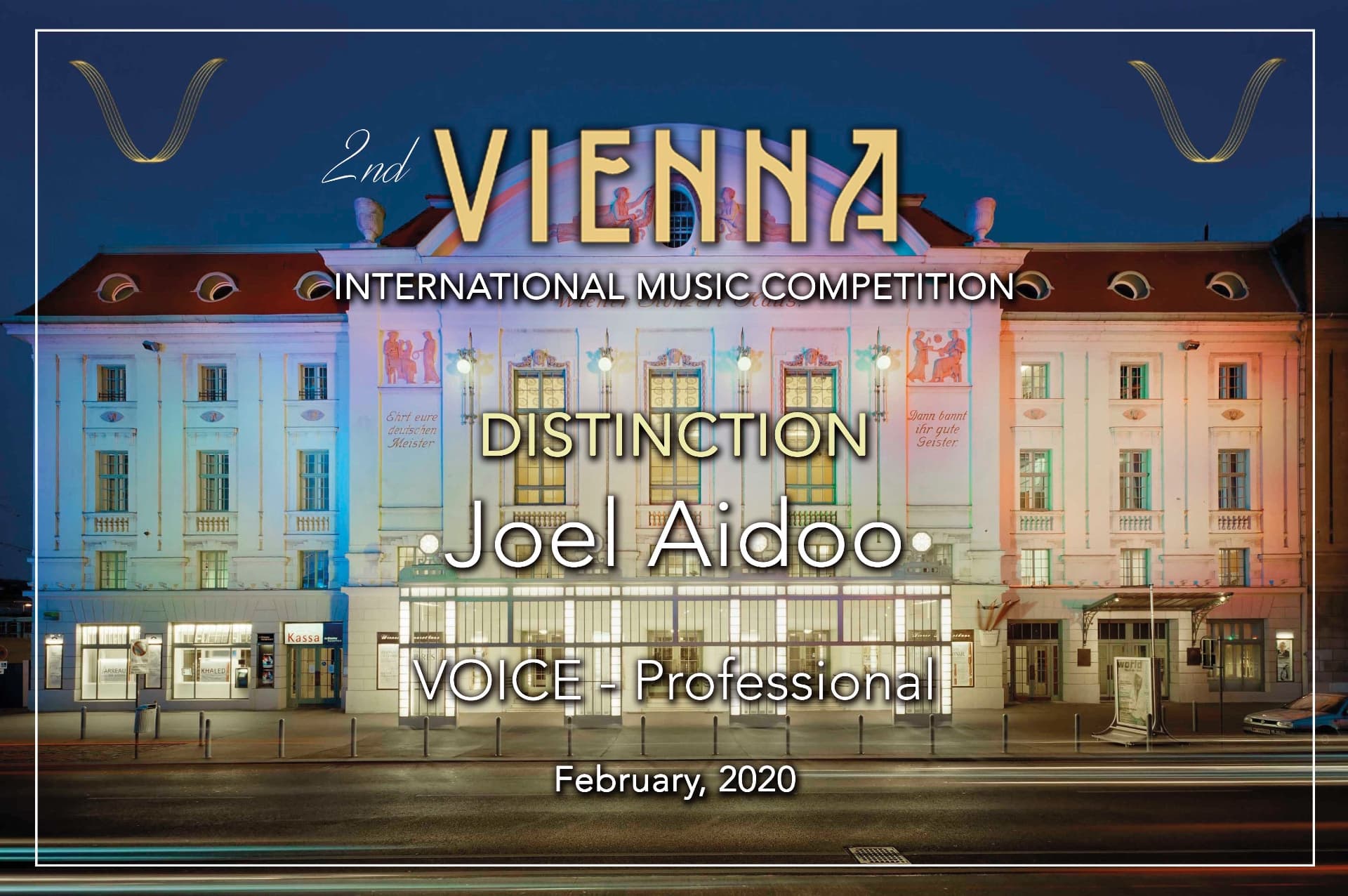 Joel graduated from Accra Business School