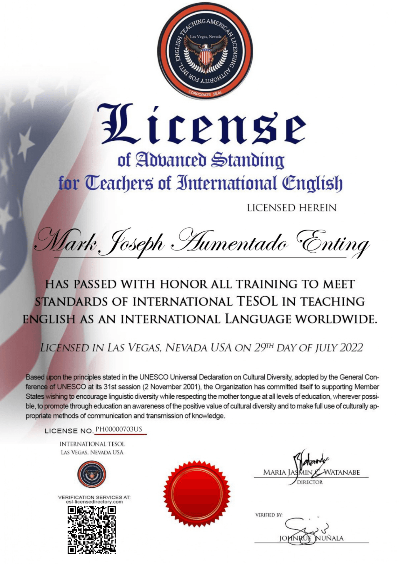 Mark Joseph graduated from CBD College Inc.