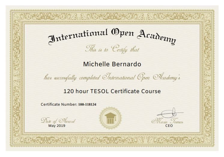 Michelle graduated from STI College