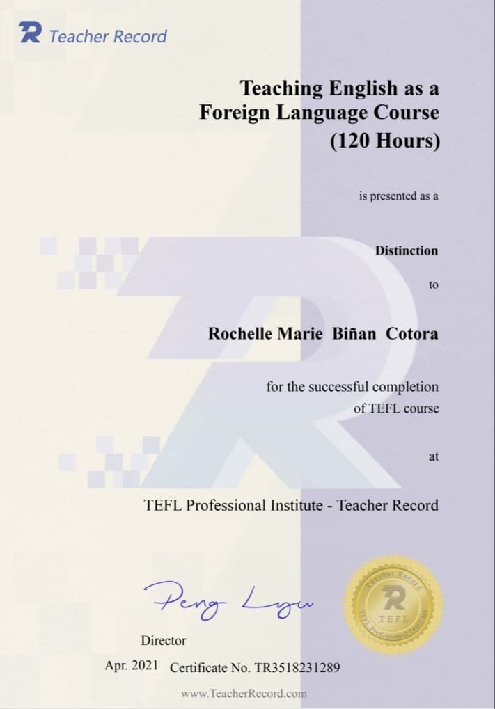 Rochelle Marie graduated from BIT International College