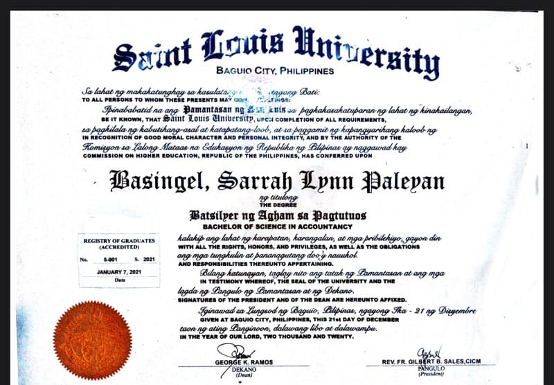 Sarrah Lynn graduated from Saint Louis University
