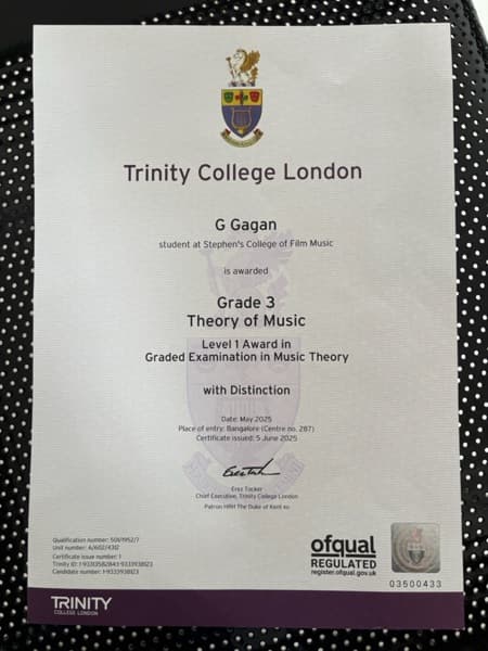 Gagan graduated from Visvershwaraya technological university