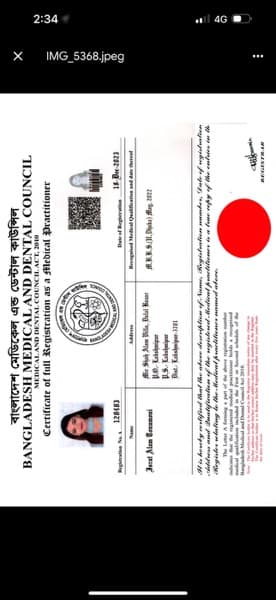 Israt graduated from Royal college of surgeon of edinburgh