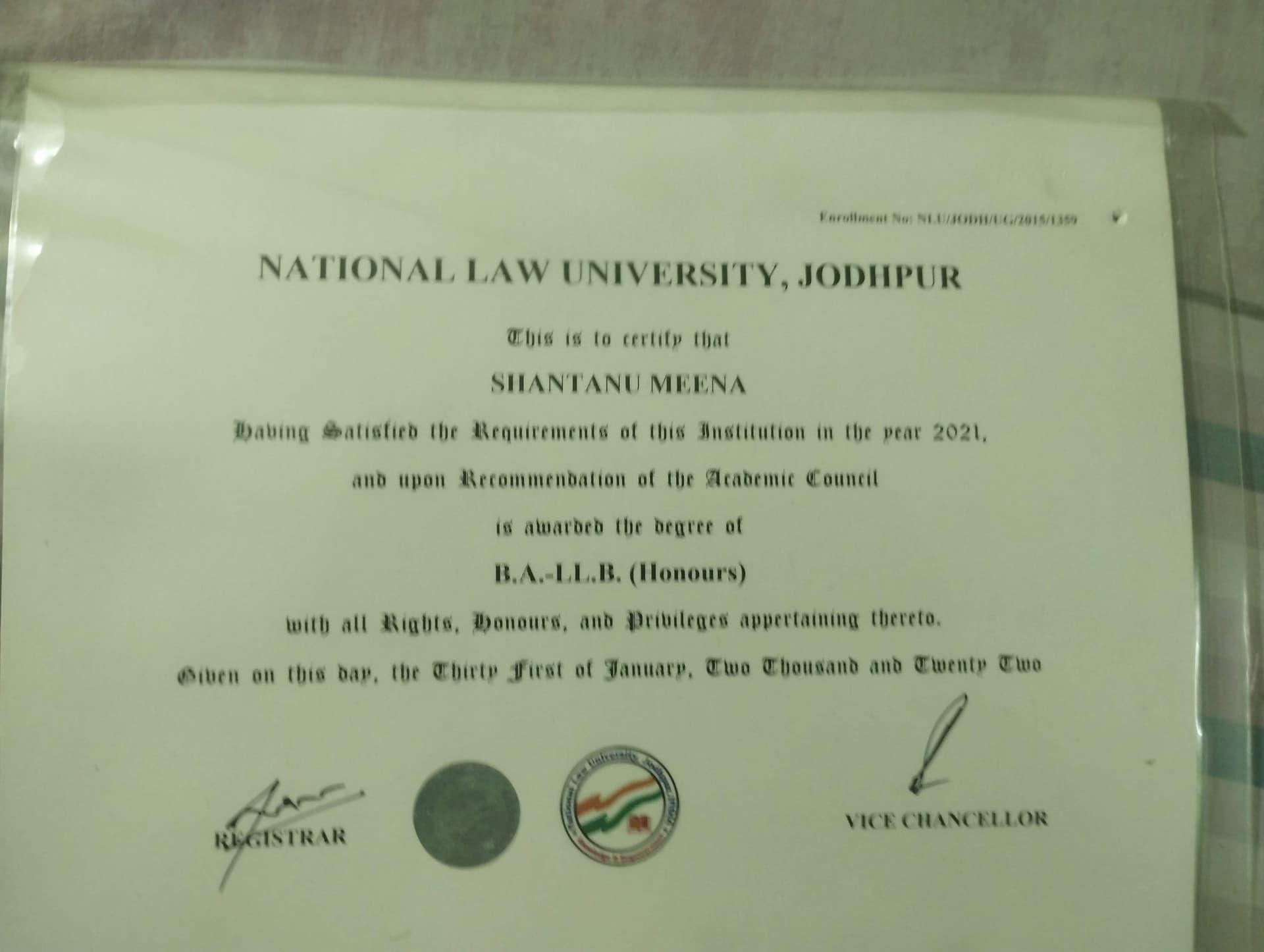 Shantanu graduated from Tata institute of social science