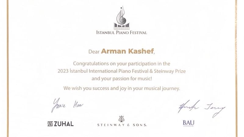 Arman graduated from BAU Conservatoire