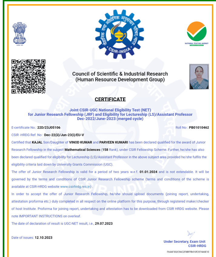 Kajal graduated from Guru Nanak Dev University