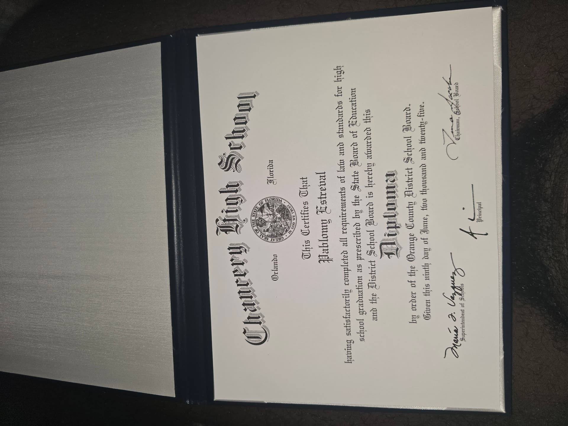 Pablomy graduated from Tech singing