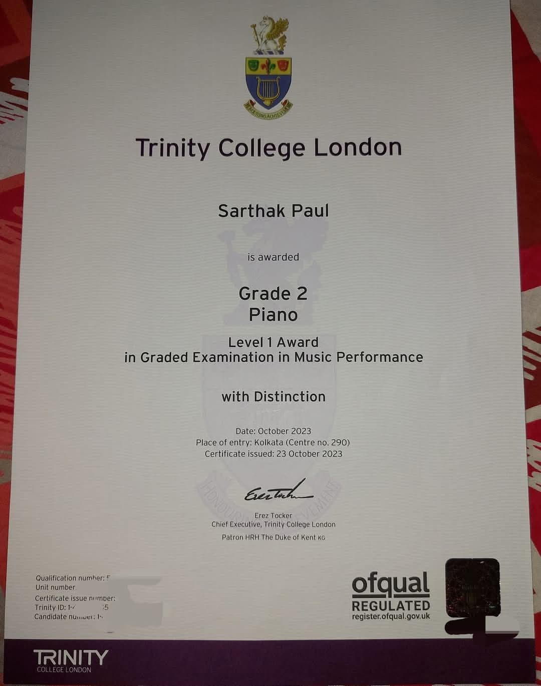 Sarthak graduated from University of Calcutta