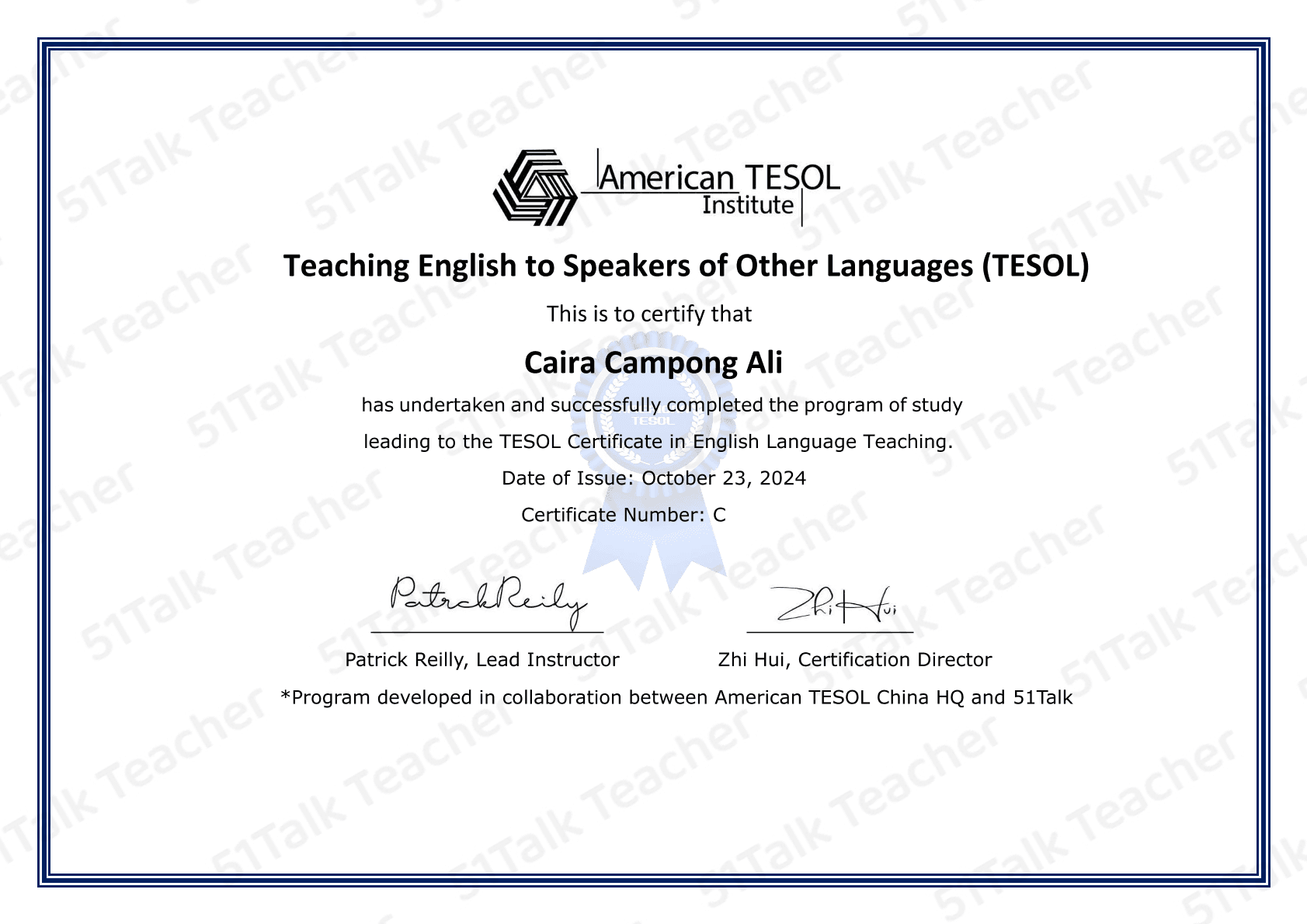 CAIRA graduated from Mindanao State University-Iligan Institute of Technology