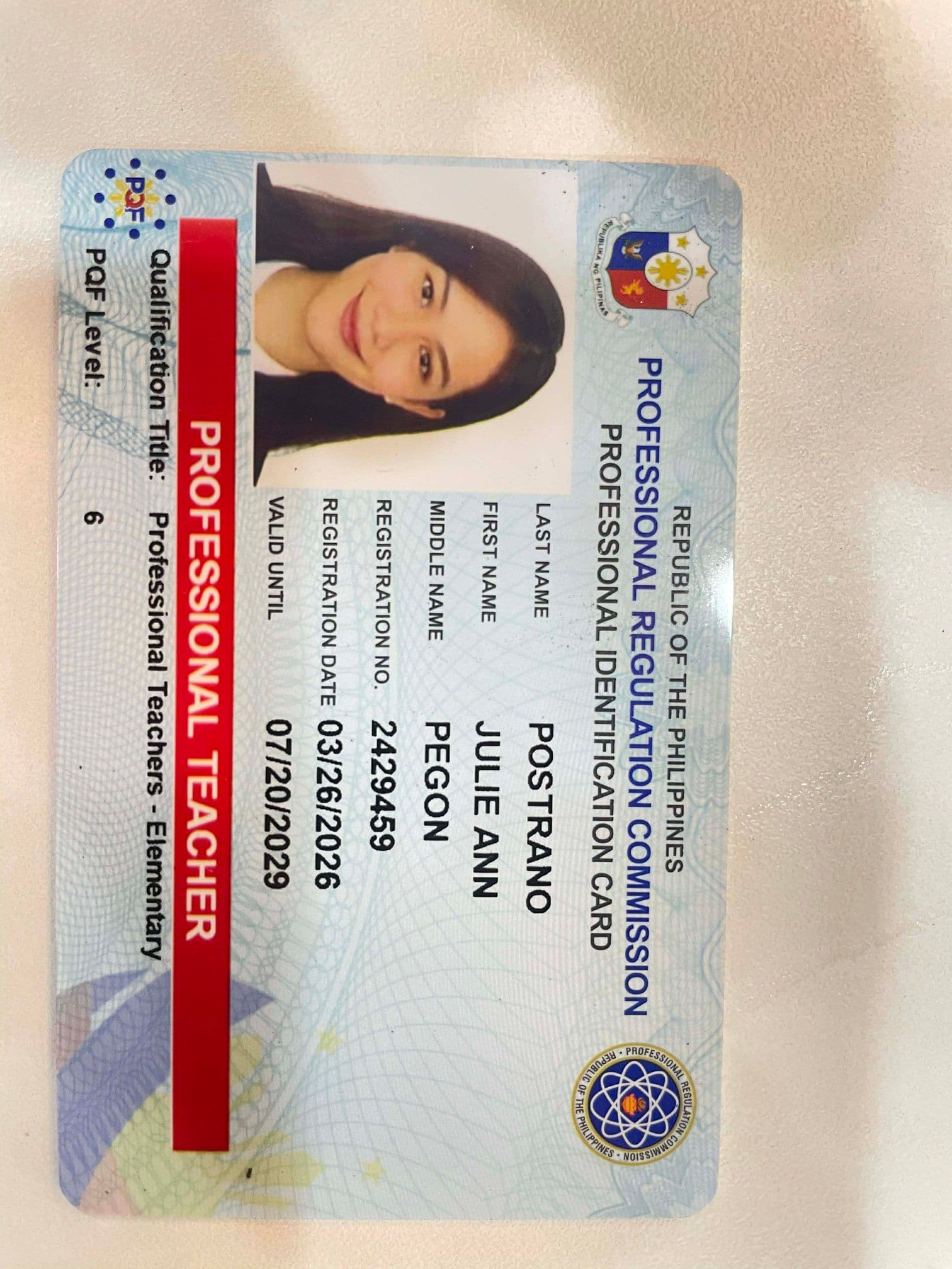 Julie Ann graduated from Western Mindanao State University