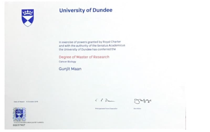 Gunjit graduated from Mysore University