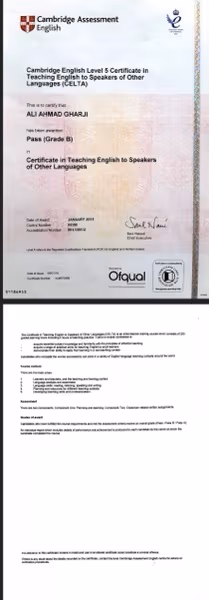 Ali graduated from Kabul University