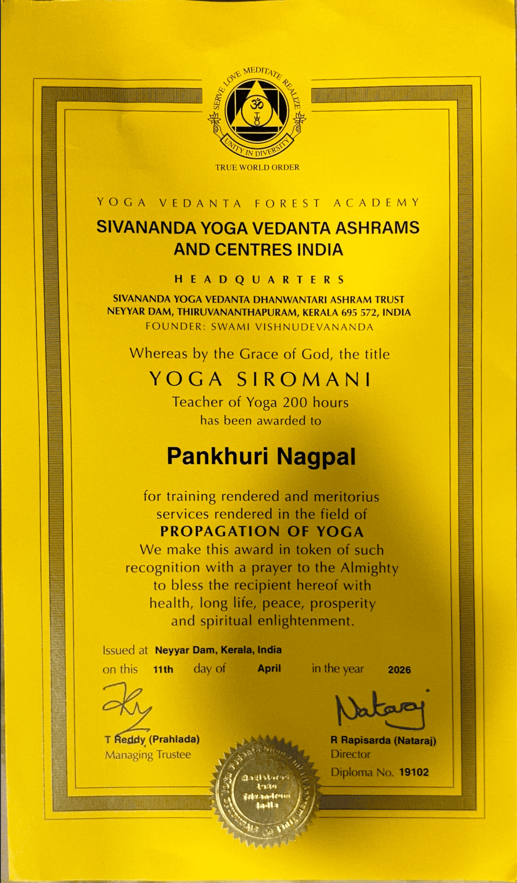 Pankhuri graduated from University of Glasgow