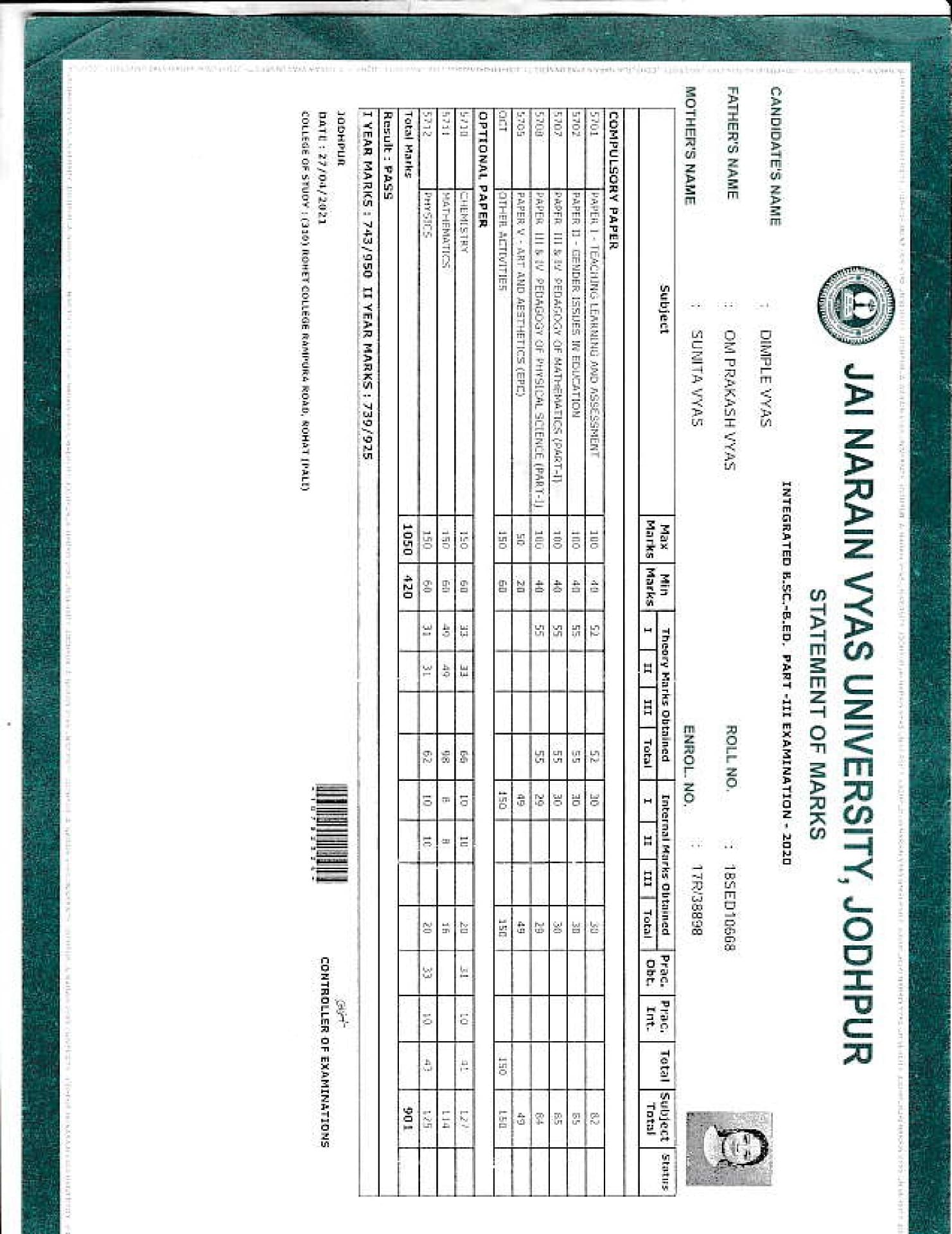 Dimple graduated from visvesvaraya national institute of technology nagpur maharastra india