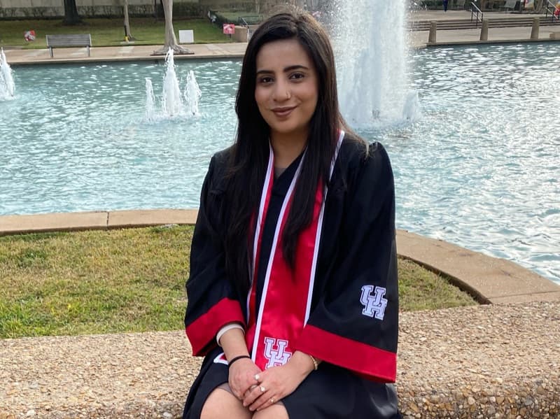 Samita graduated from University of Houston