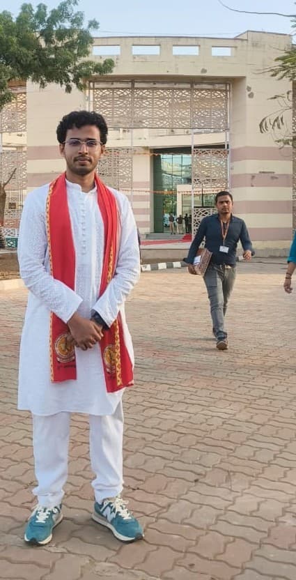 Karthik Babu graduated from Central University of Rajasthan