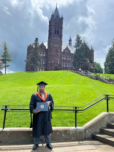 Hasnain graduated from Vidyalankar Institute of Technology