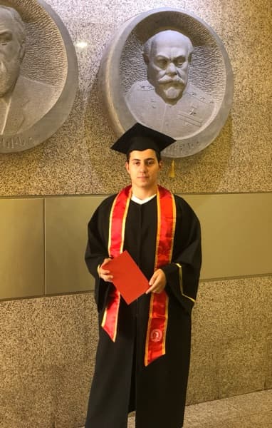 Zhora graduated from YSMU after M. Heratci