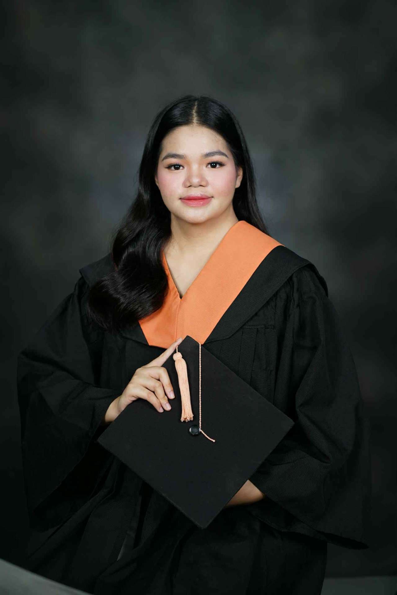 Jasmine Ruth graduated from Nueva Ecija University of Science and Technology