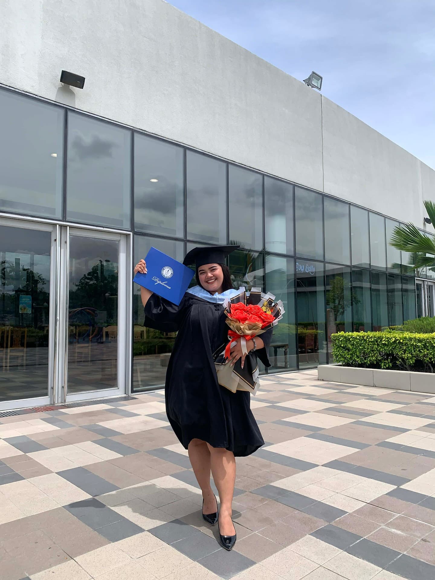 Reyzel Jane graduated from Talisay City College