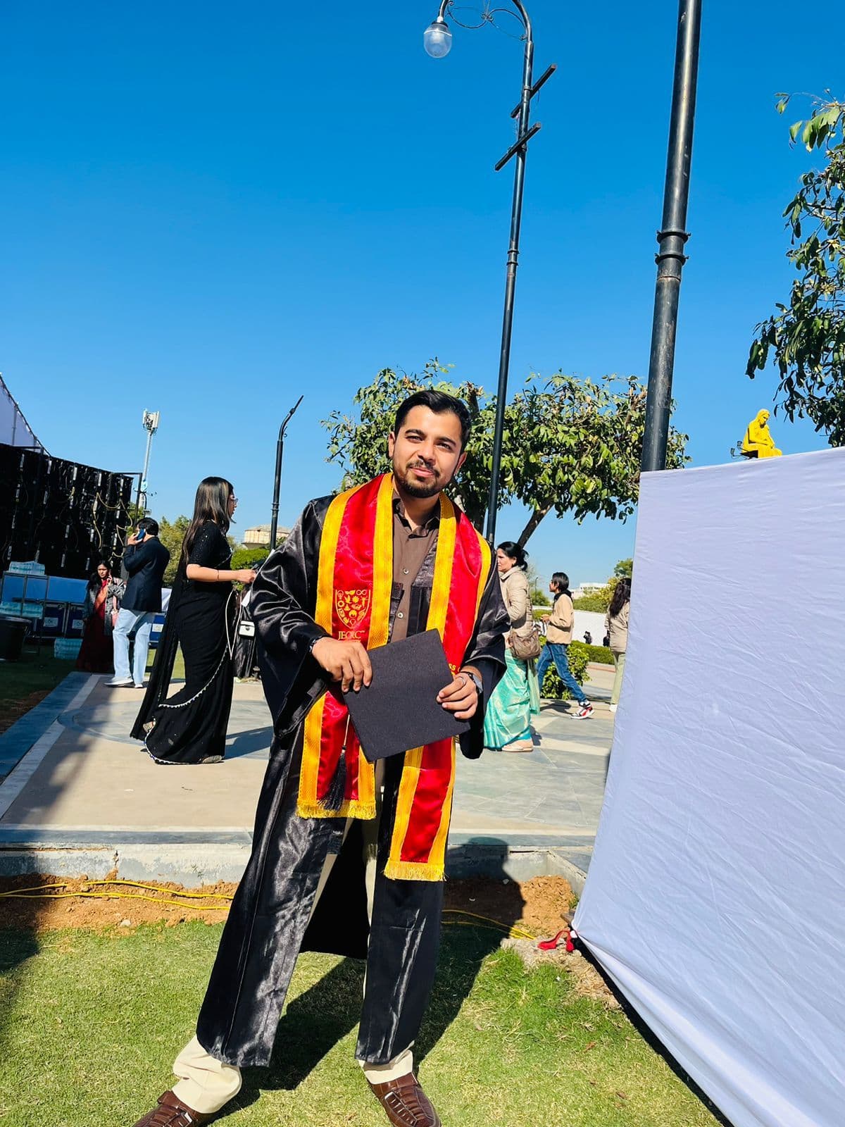 Graduation ceremony photo of Anurag