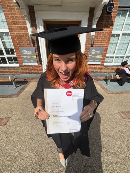 Jess graduated from Bird college