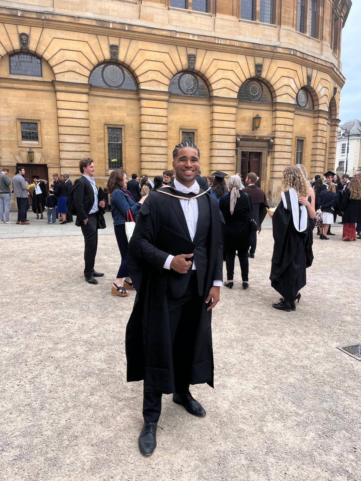 Sean graduated from University of Oxford