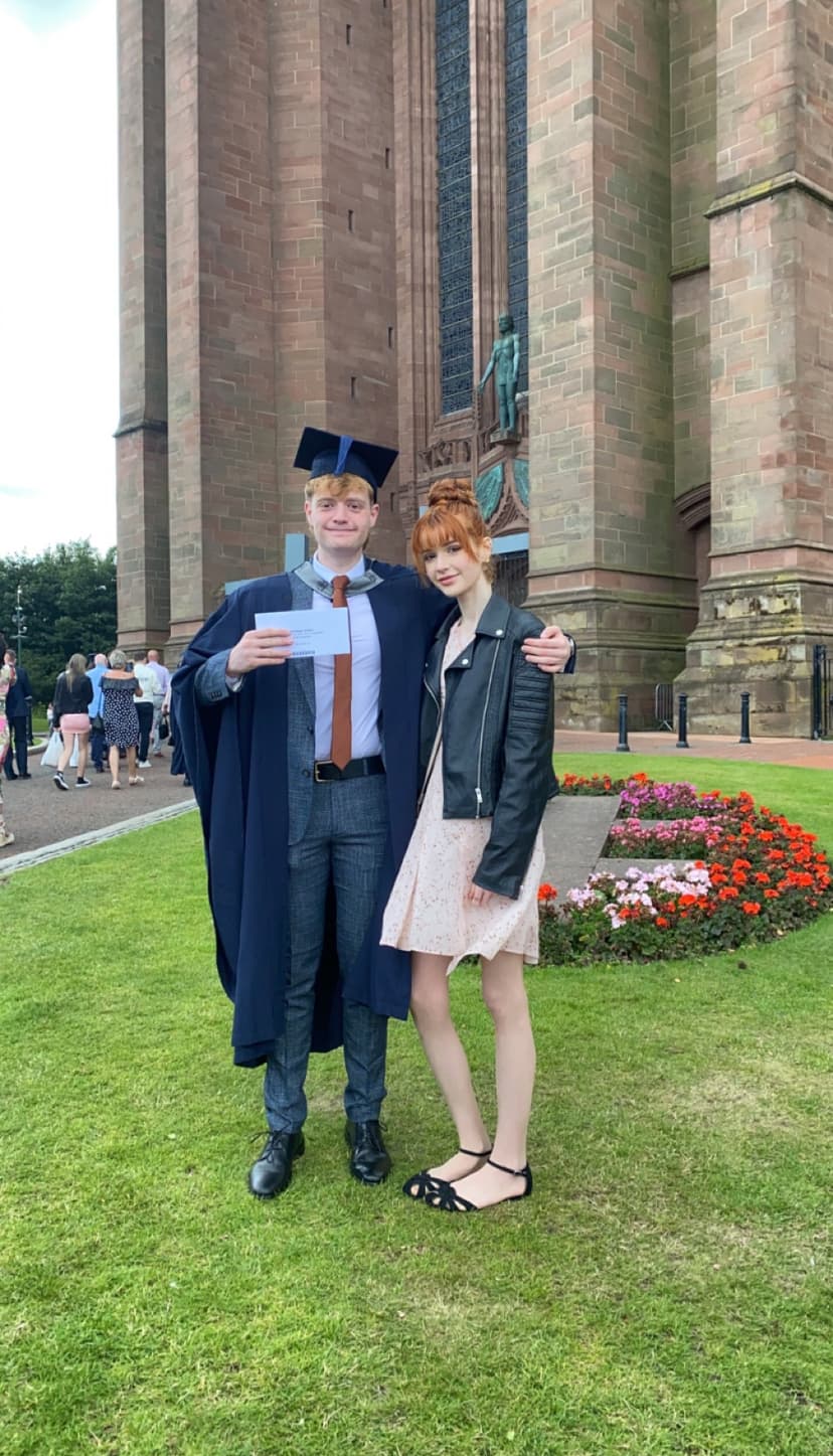 Harrison graduated from Liverpool John Moore's University