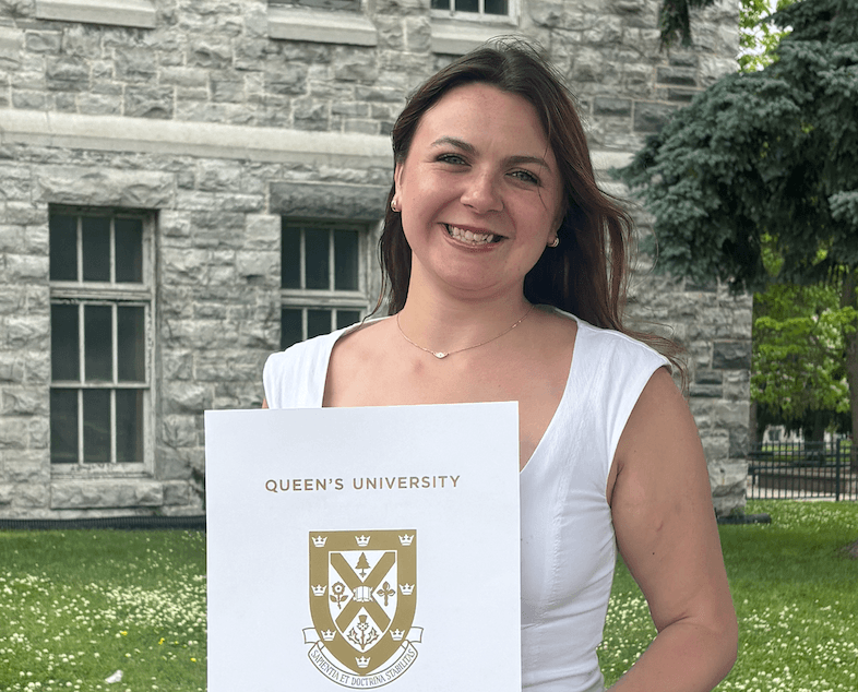 Nadia graduated from Queen's University
