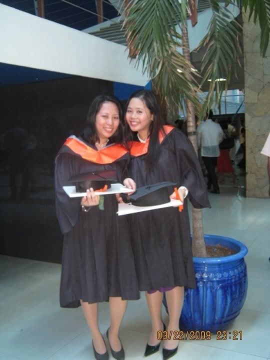 Marie April graduated from Cebu Doctors' University