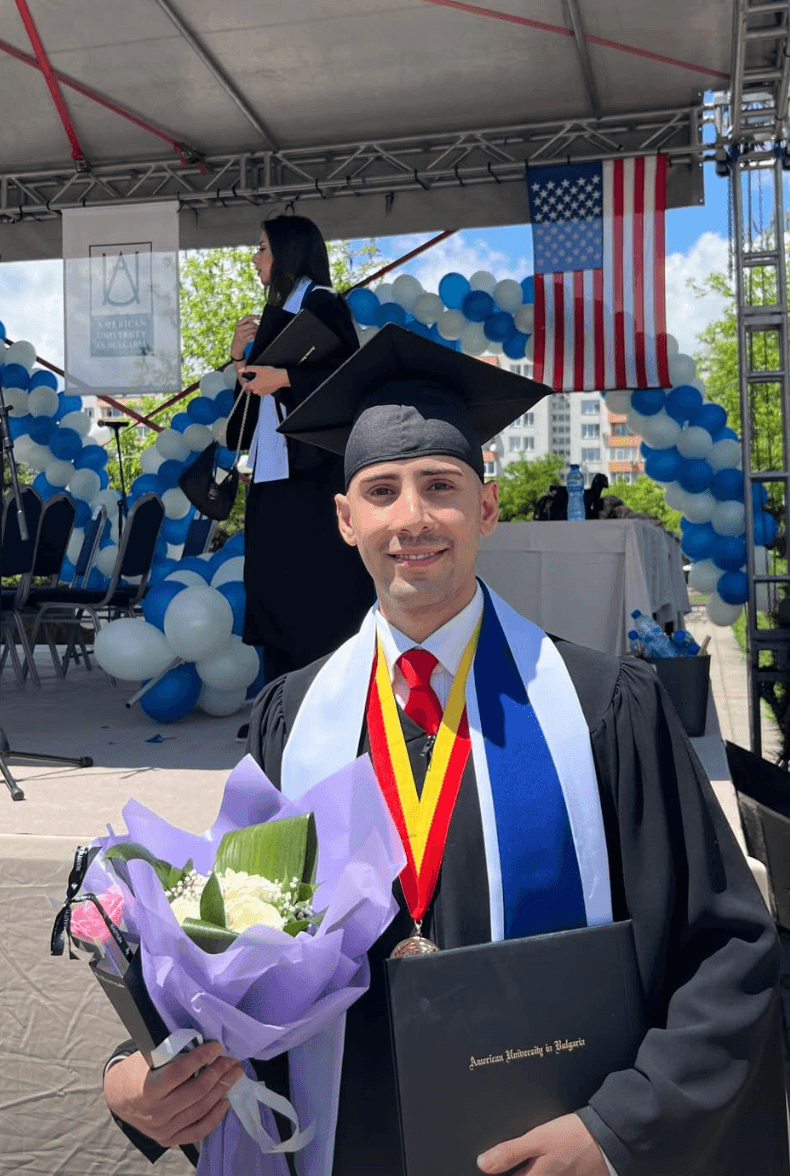 Ben graduated from American university