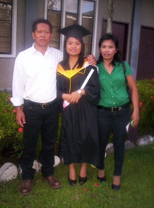 Geraldine graduated from Misamis University