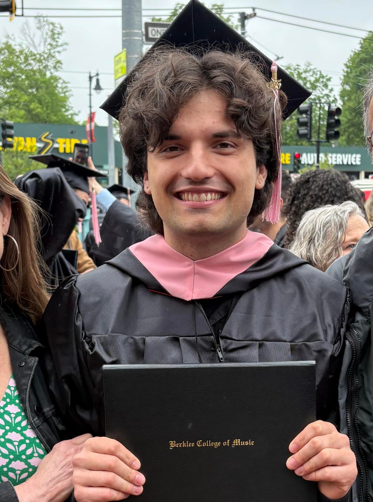 Graduation ceremony photo of Preston