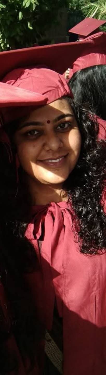 Graduation ceremony photo of Naisha