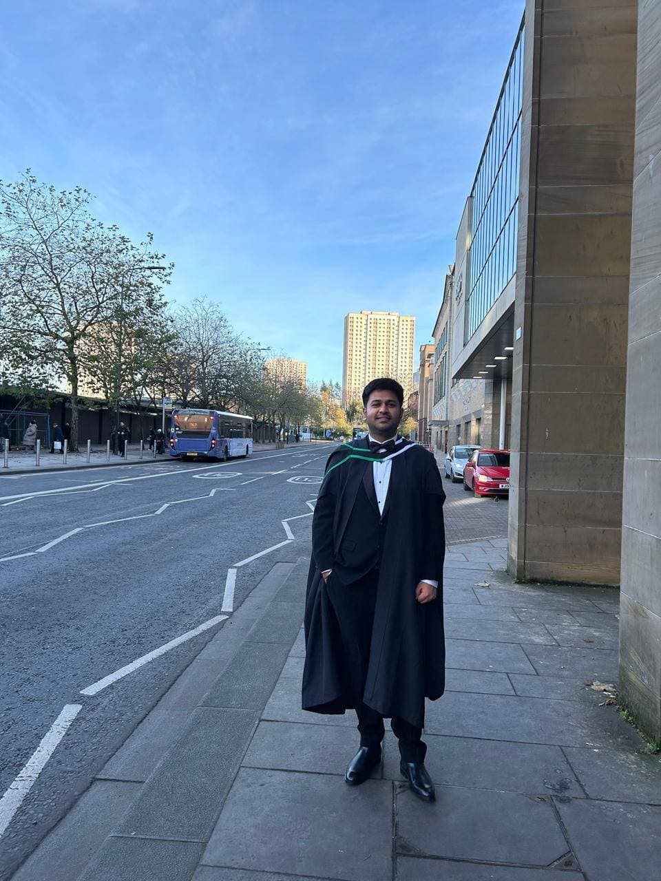 Graduation ceremony photo of Avijit