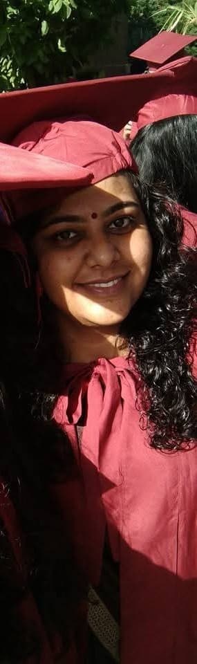 Graduation ceremony photo of Naisha