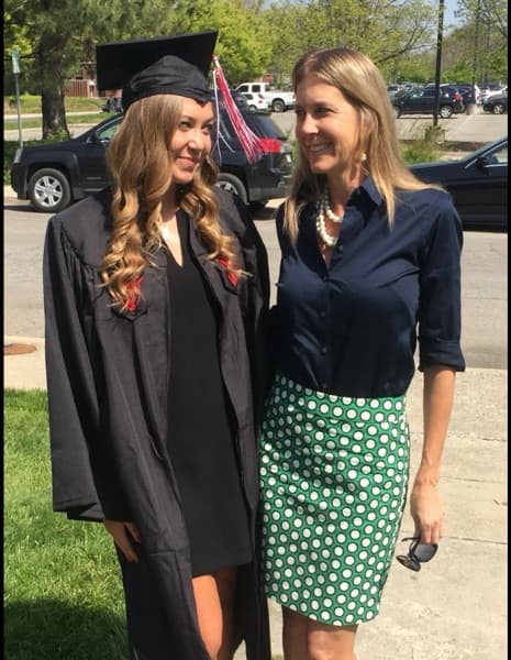 Graduation ceremony photo of Katie