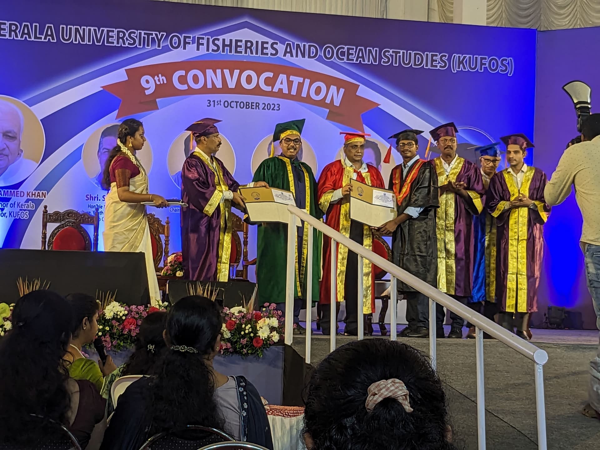 Graduation ceremony photo of Vignesh