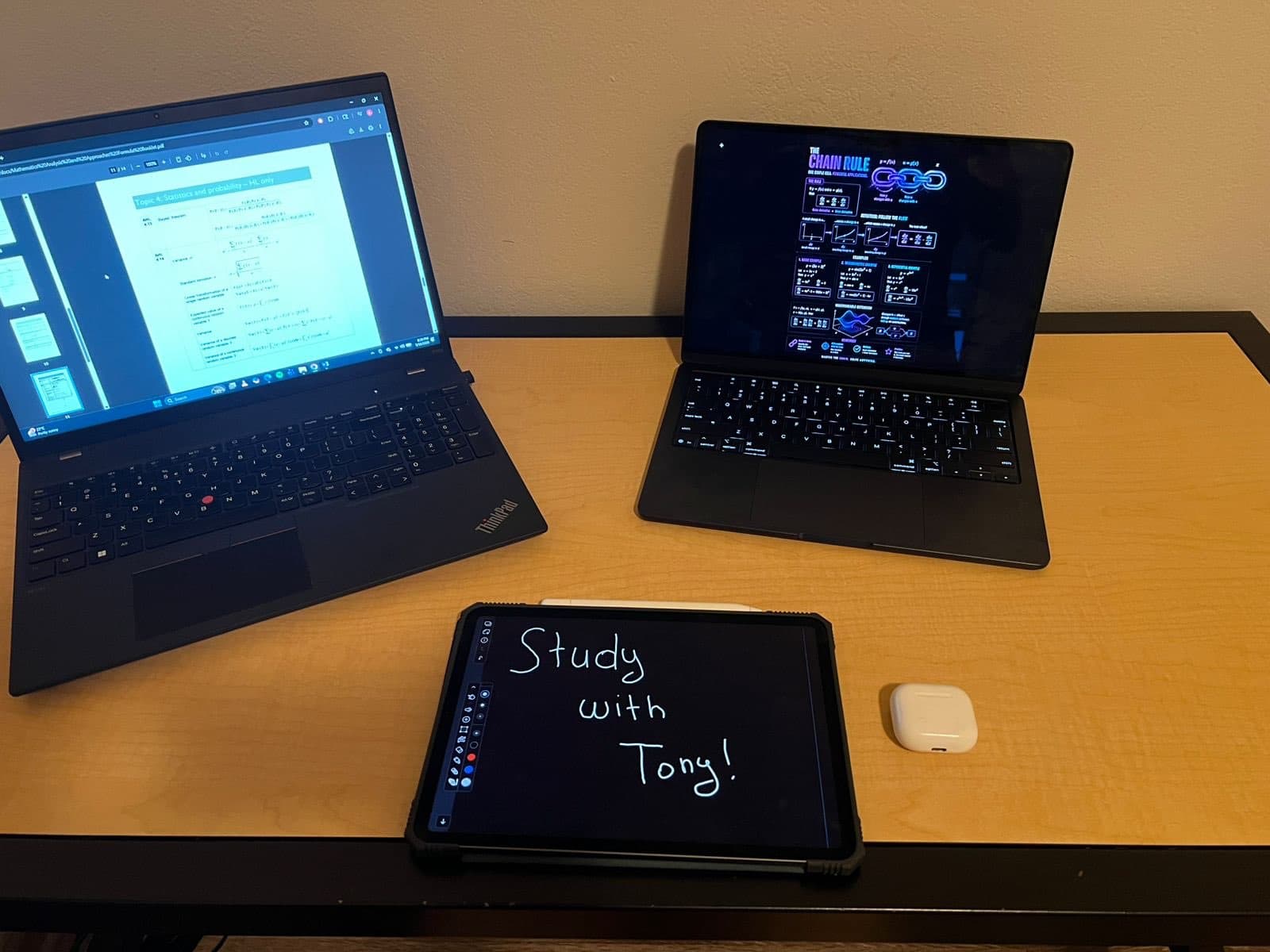 Teaching setup of Keon for private tutoring