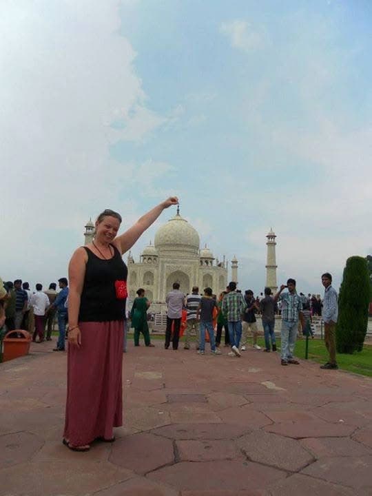 Travel snapshot of Laura during a trip