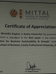 Profile photo of Bhumika Singhal, undefined tutor at Wiingy